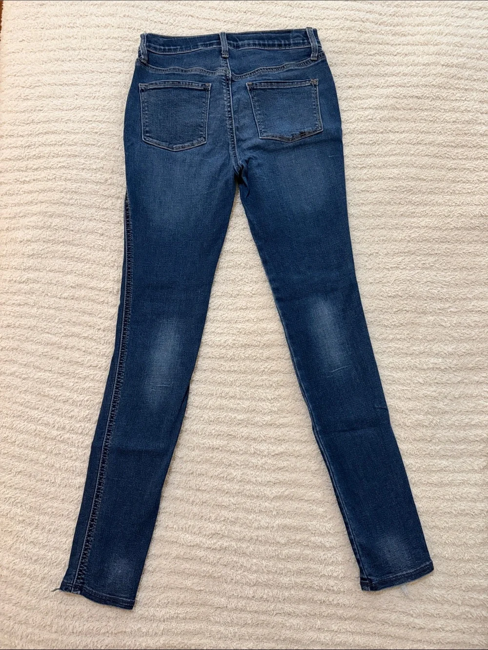 Old Navy Women's Dark Blue Skinny Jeans with Front Patch Pockets